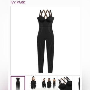 NWT adidas Originals x Beyoncé IVY PARK Catsuit All-in-one Tracksuit Large Black